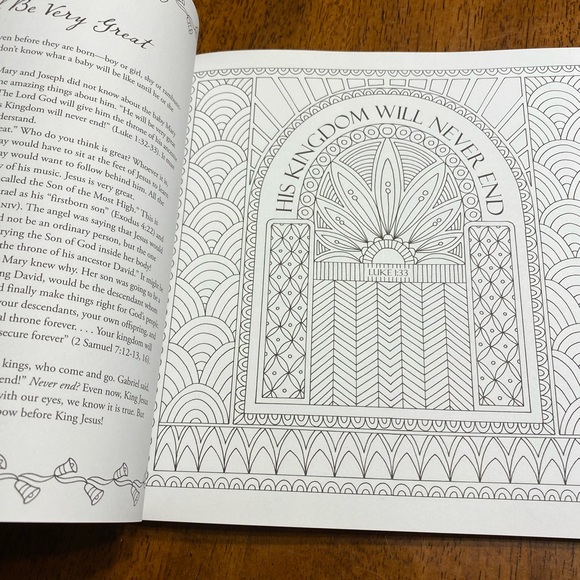 All is Bright Christian Christmas devotion and coloring book - Picture 8 of 11